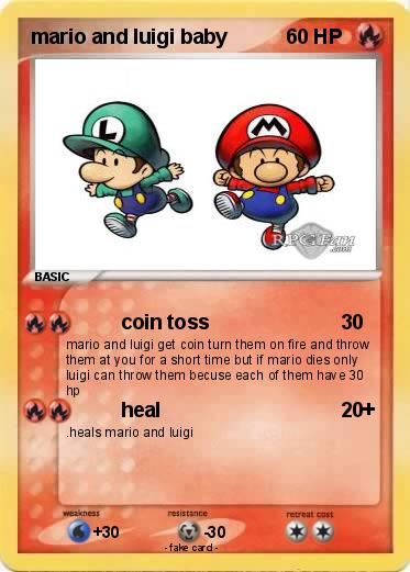 Pokemon mario and luigi baby