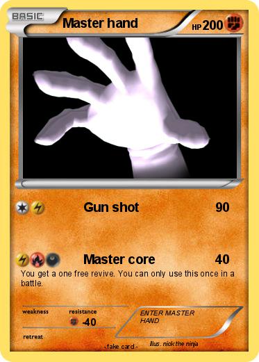 Pokemon Master hand