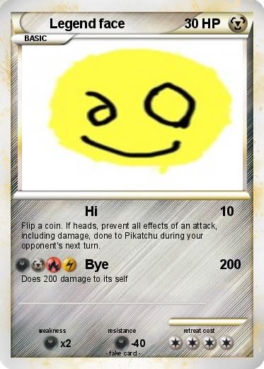 Pokemon Legend face