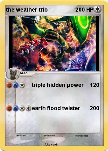 Pokemon the weather trio