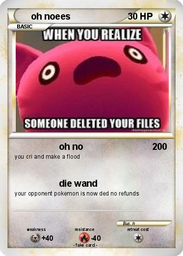 Pokemon oh noees
