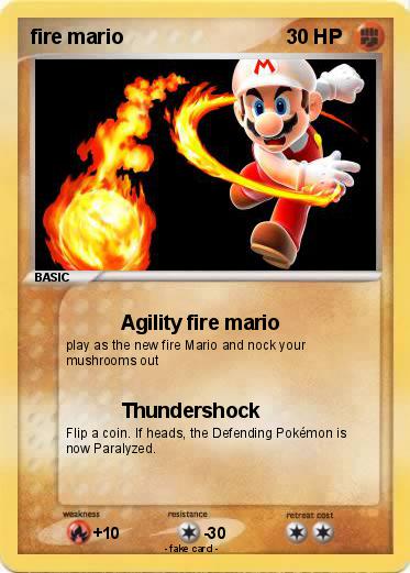 Pokemon fire mario