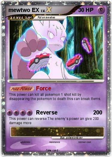 Pokemon mewtwo EX