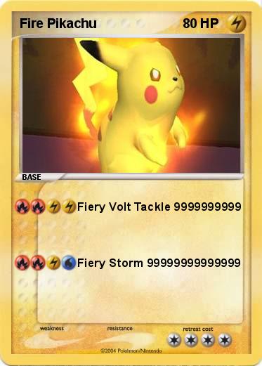 Pokemon Fire Pikachu