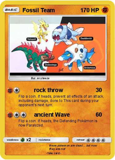 Pokemon Fossil Team