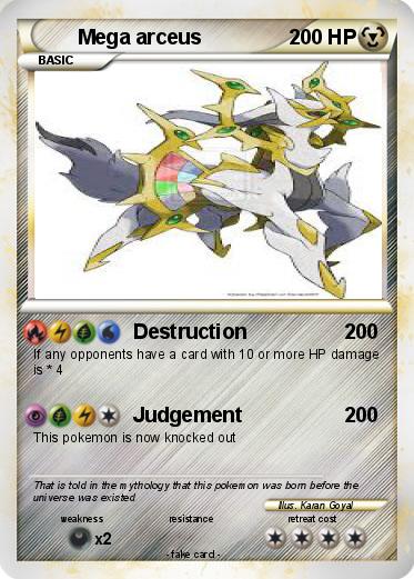 Pokemon Mega arceus
