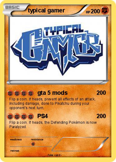Pokemon typical gamer