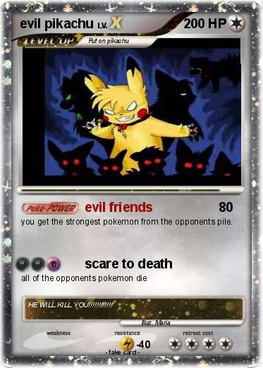 Pokemon evil pikachu