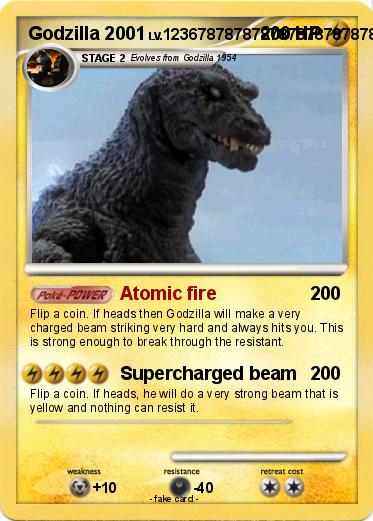 Pokemon Godzilla 2001