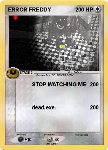 Pokemon ERROR FREDDY