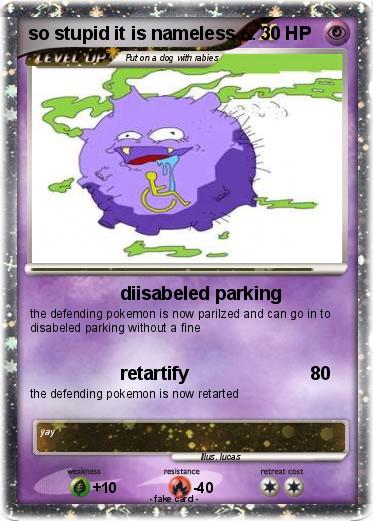 Pokemon so stupid it is nameless