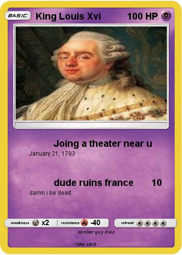 Pokemon King Louis Xvi