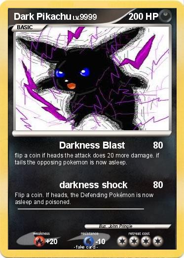 Pokemon Dark Pikachu