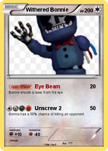 Pokemon Withered Bonnie