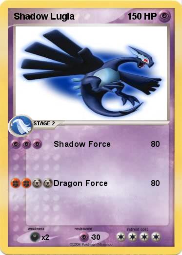 Pokemon Shadow Lugia