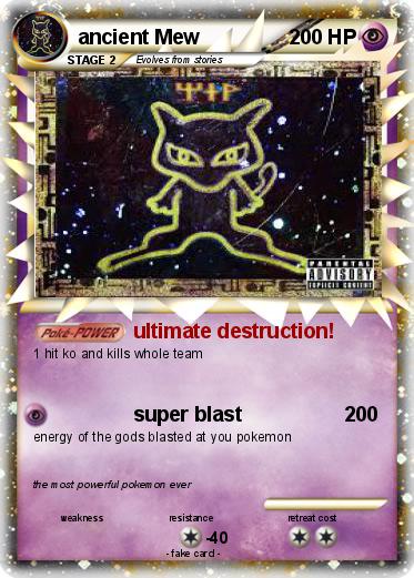 Pokemon ancient Mew