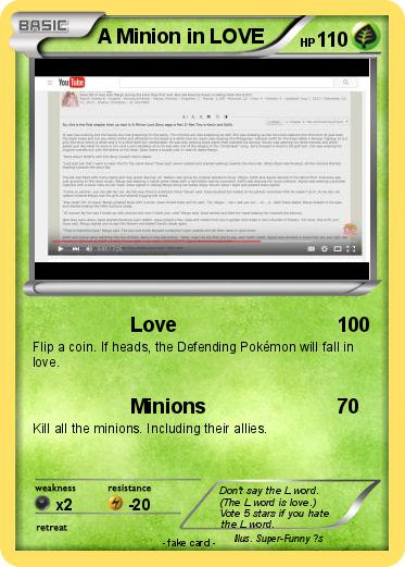 Pokemon A Minion in LOVE