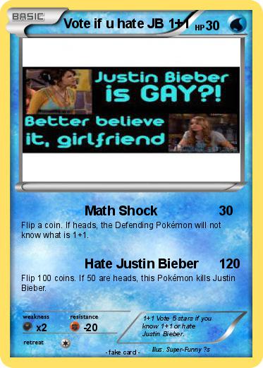 Pokemon Vote if u hate JB 1+1
