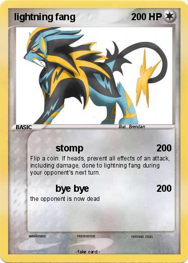 Pokemon lightning fang