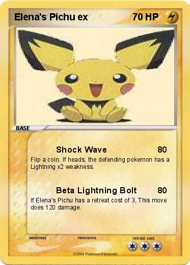 Pokemon Elena's Pichu ex