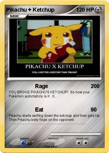 Pokemon Pikachu + Ketchup