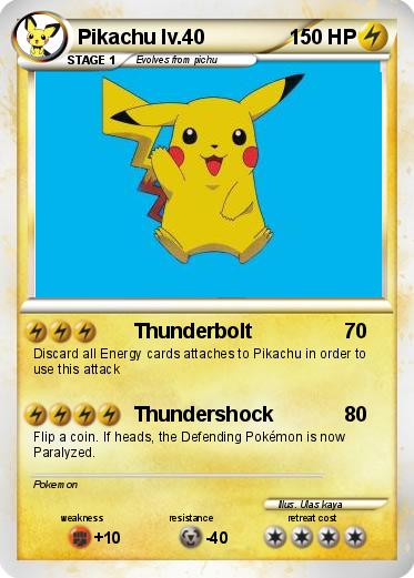 Pokemon Pikachu lv.40