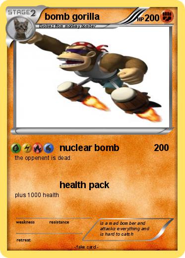 Pokemon bomb gorilla