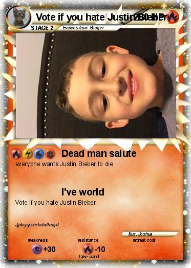 Pokemon Vote if you hate Justin Bieber