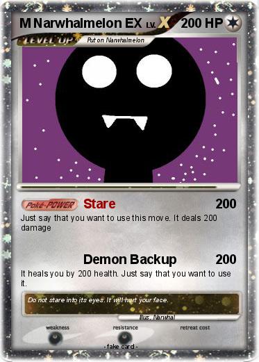 Pokemon M Narwhalmelon EX