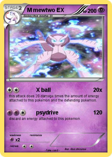 Pokemon M mewtwo EX