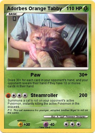 Pokemon Adorbes Orange Tabby