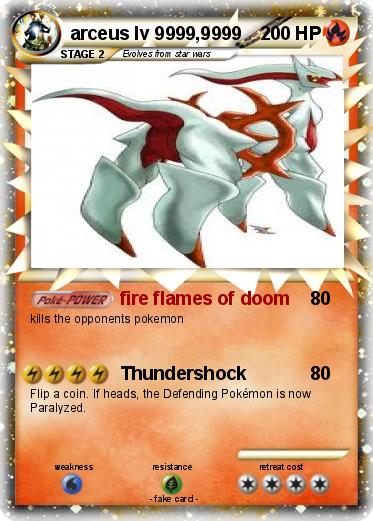 Pokemon arceus lv 9999,9999