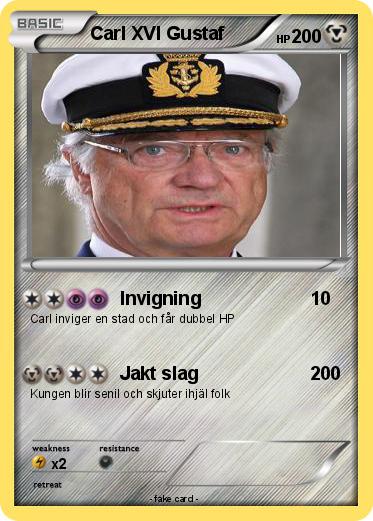 Pokemon Carl XVI Gustaf