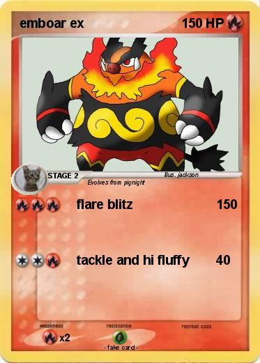Pokemon emboar ex