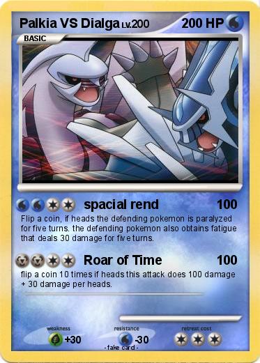 Pokemon Palkia VS Dialga