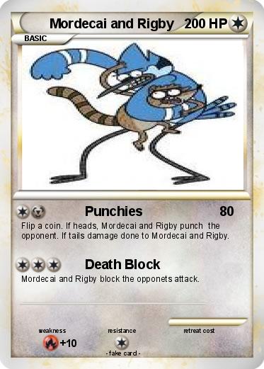 Pokemon Mordecai and Rigby