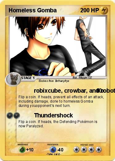 Pokemon Homeless Gomba