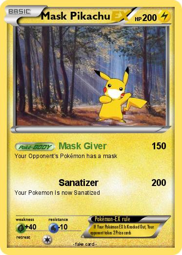 Pokemon Mask Pikachu