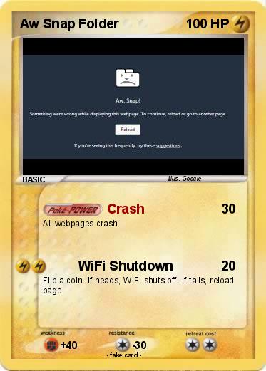 Pokemon Aw Snap Folder