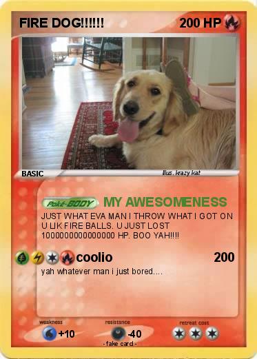 Pokemon FIRE DOG!!!!!!