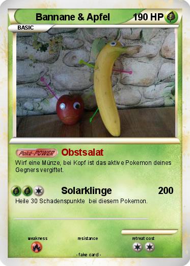 Pokemon Bannane & Apfel