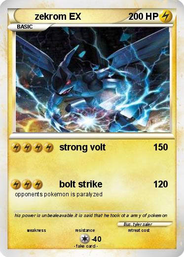 Pokemon zekrom EX
