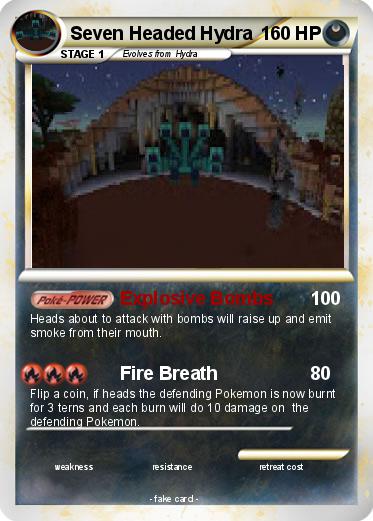 Pokemon Seven Headed Hydra