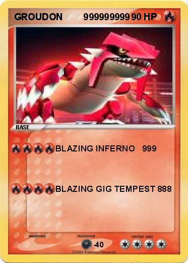 Pokemon GROUDON        999999999