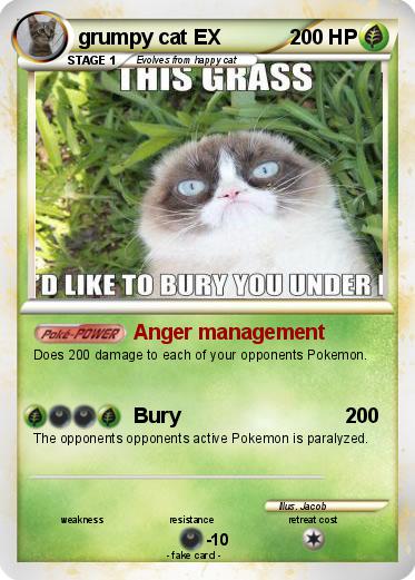 Pokemon grumpy cat EX