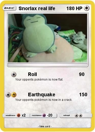 Pokemon Snorlax real life