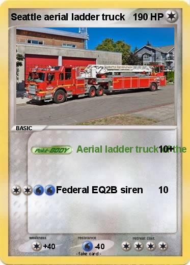 Pokemon Seattle aerial ladder truck