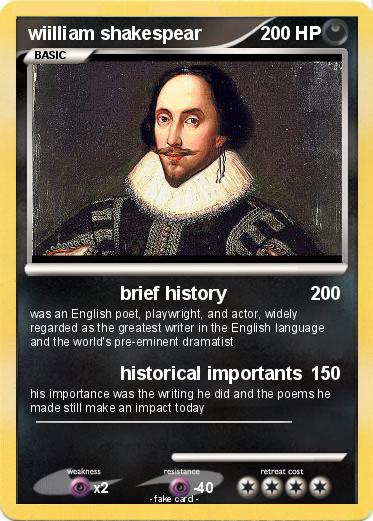 Pokemon wiilliam shakespear