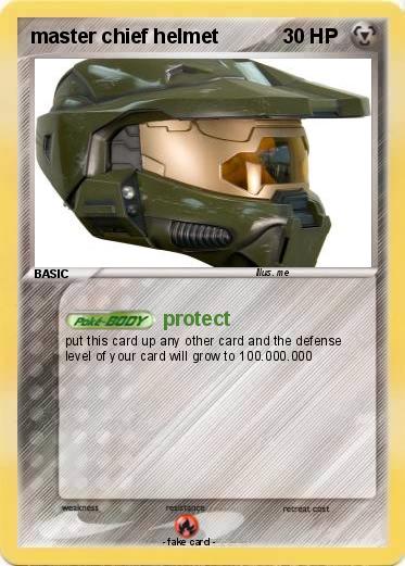 Pokemon master chief helmet