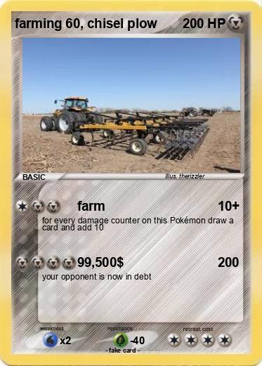 Pokemon farming 60, chisel plow